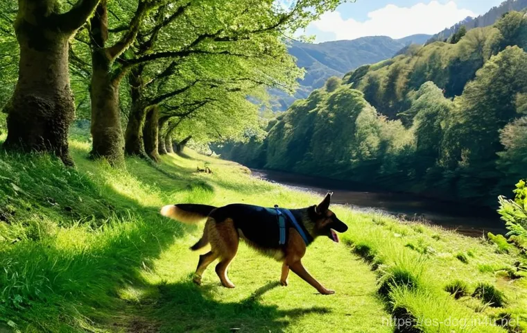 강아지와 함께 즐기는 활동 - **A Vibrant Spanish Beach Day with Dogs:**
    A wide, sun-drenched pet-friendly beach, such as Play...